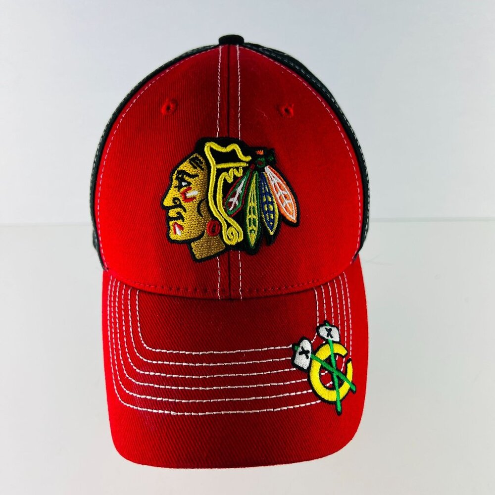 Chicago Blackhawks Logo Baseball Style Ball Cap Hat NHL